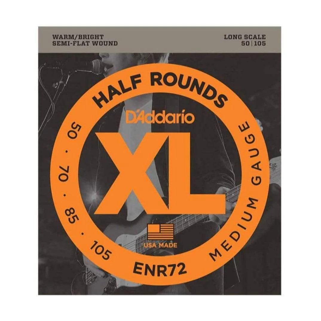 D'Addario Set of 4 String Bass Half Rounds 50 - 105 Gauge Long Scale - MusicMajlis