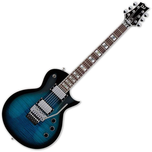ESP LTD Alex Skolnick Series AS-1 Electric Guitar - Black Aqua Sunburst (Discontinued) (Discontinued) - MusicMajlis