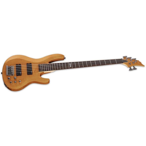 ESP LTD B-155DX 5-string Electric Bass - Deluxe Honey Natural (Discontinued) (Discontinued) - MusicMajlis