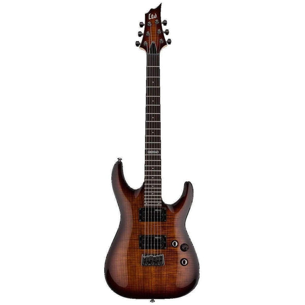 ESP LTD H-101FM Electric Guitar - Dark Brown Sunburst (Discontinued) (Discontinued) - MusicMajlis