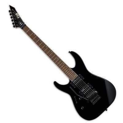 ESP LTD MH-200 BLK Arched Top Electric Guitar - Black - MusicMajlis