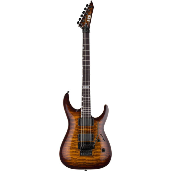 ESP LTD MH-401FR QM Electric Guitar - (Dark Brown Sunburst/See-Thru Black) (Discontinued) (Discontinued) - MusicMajlis