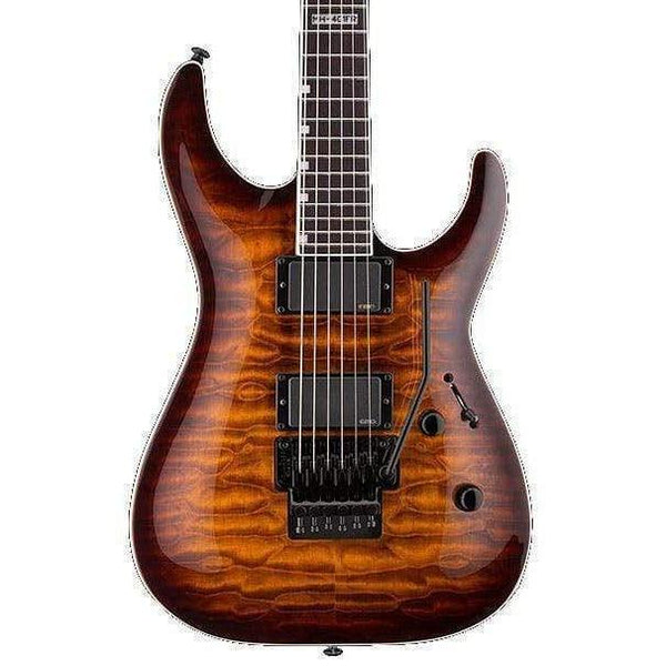 ESP LTD MH-401FR QM Electric Guitar - (Dark Brown Sunburst/See-Thru Black) (Discontinued) (Discontinued) - MusicMajlis