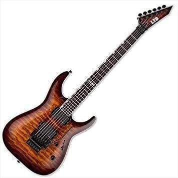 ESP LTD MH-401FR QM Electric Guitar - (Dark Brown Sunburst/See-Thru Black) (Discontinued) (Discontinued) - MusicMajlis