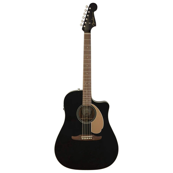 Fender Redondo Player WN Semi-Acoustic Guitar - Jetty Black - MusicMajlis