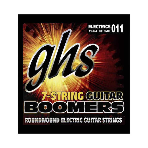 GHS GB7MH Electric Guitar 7-String Boomers Medium Heavy 0.11 - 0.64 Gauge - MusicMajlis