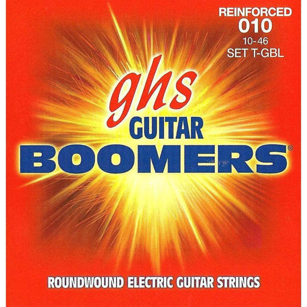 GHS T-GBL Electric Guitar String Reinforced Boomers- Light 0.10 - 0.46 Gauge - MusicMajlis