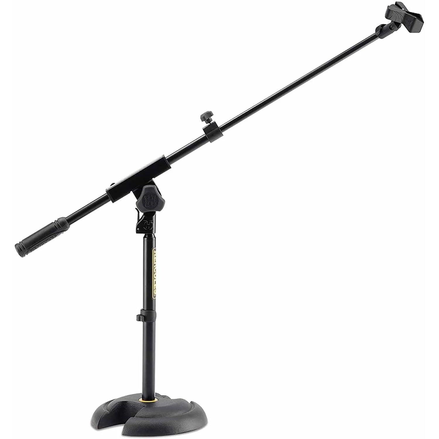 Hercules MS120B Low Profile Mic Stand w/ Boom & Mic Clip - MusicMajlis