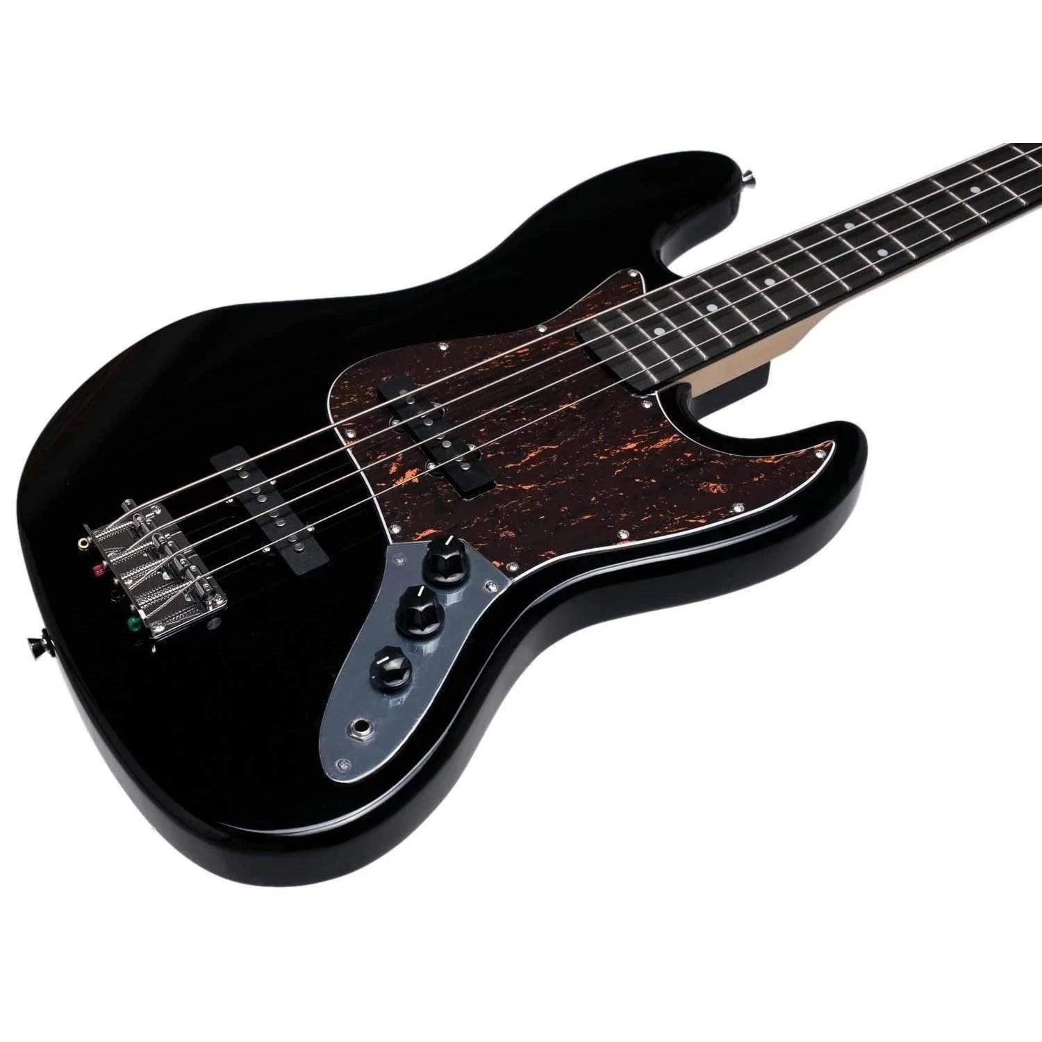 Jay Turser JTB402 BK 4-string Electric Bass - Black - MusicMajlis