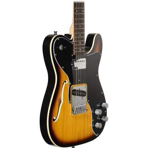 Jay Turser JTLT69CUSTOM LT Series Semi-Hollow Electric Guitar - Tobacco Sunburst (Discontinued) - MusicMajlis