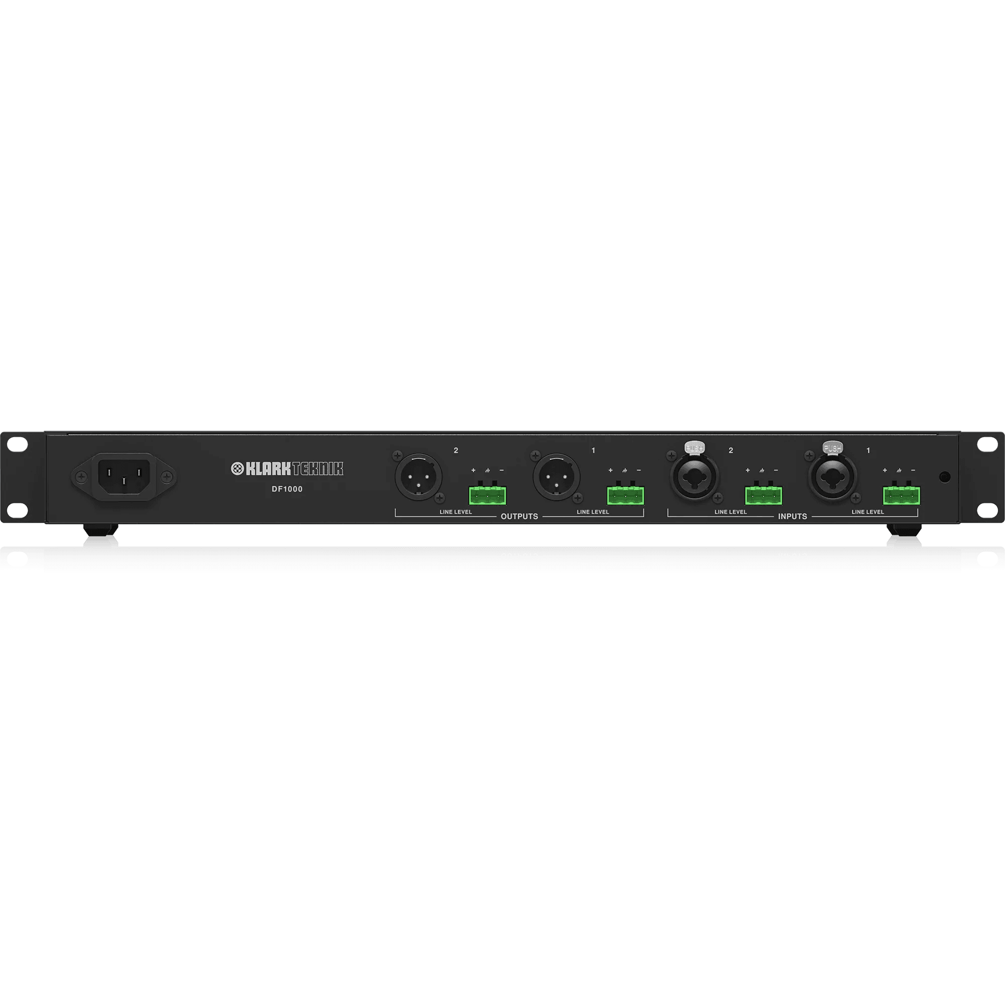 Klark Teknik DF1000 Ultra-Fast and Fully Automatic Dual-Channel Feedback Suppression Processor - MusicMajlis
