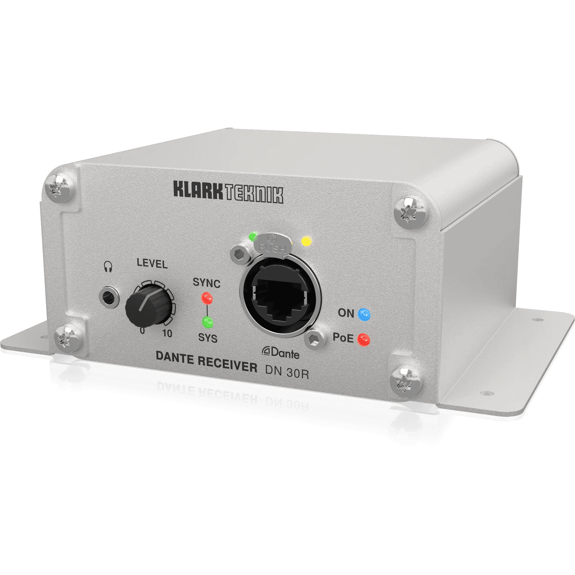 Klark Teknik DN 30R 2-channel Dante Audio Receiver - MusicMajlis