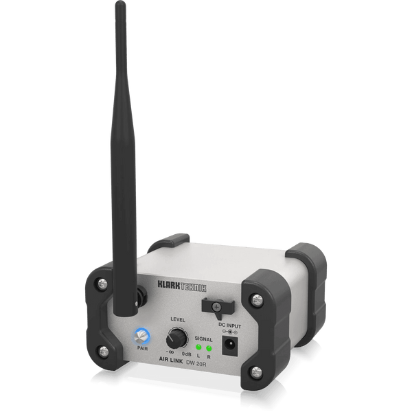 Klark Teknik DW 20R 2.4 GHz Wireless Stereo Receiver for High-Performance Stereo Audio Broadcasting - MusicMajlis