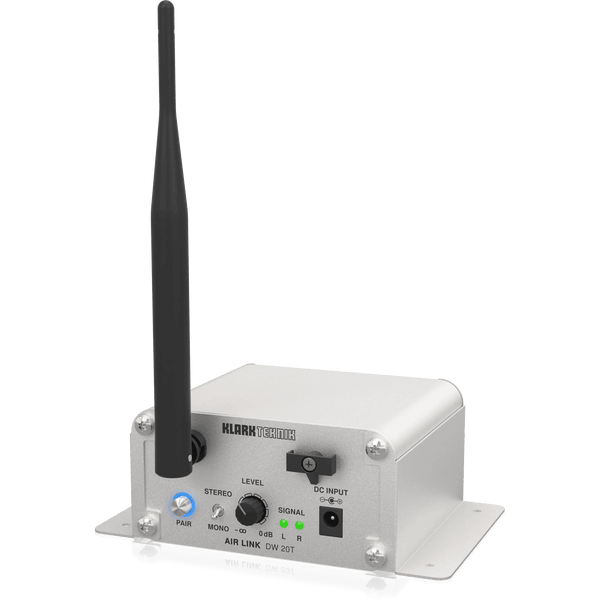 Klark Teknik DW 20T 2.4 GHz Wireless Stereo Transmitter for High-Performance Stereo Audio Broadcasting - MusicMajlis