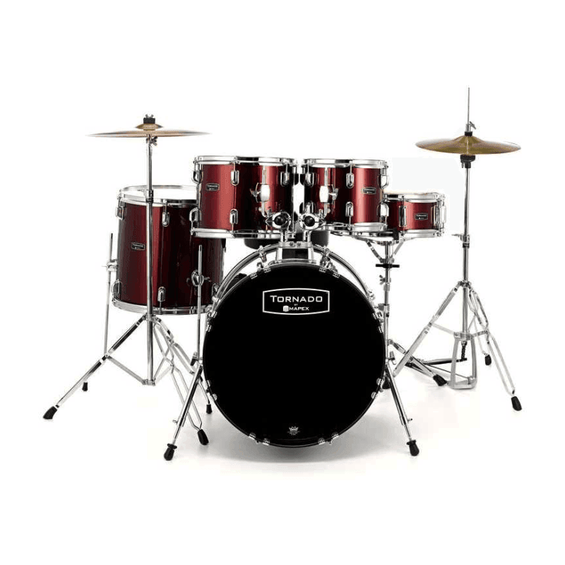 Mapex Drums Tornado Standard 5pc Drum Set with Cymbals & Throne - MusicMajlis