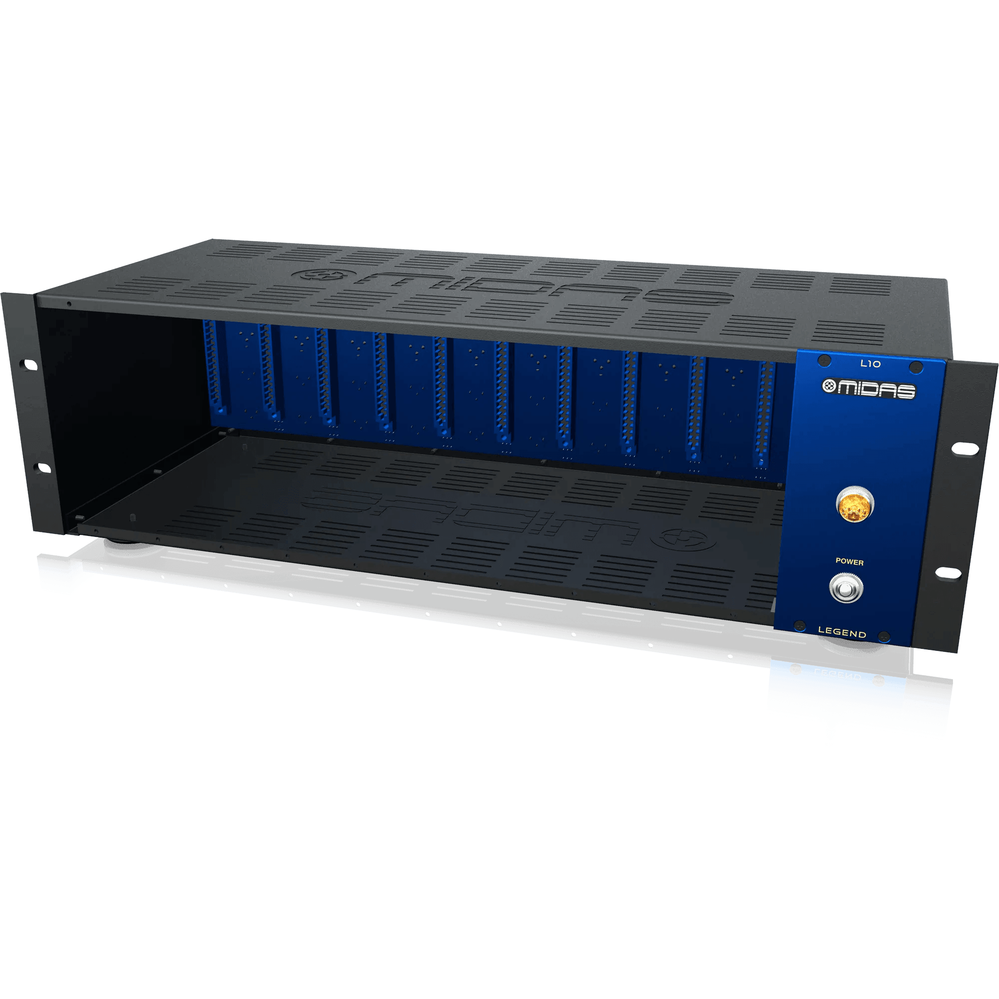 Midas L10 00 Series Rackmount Chassis for 10 Modules with Advanced Audio Routing - MusicMajlis