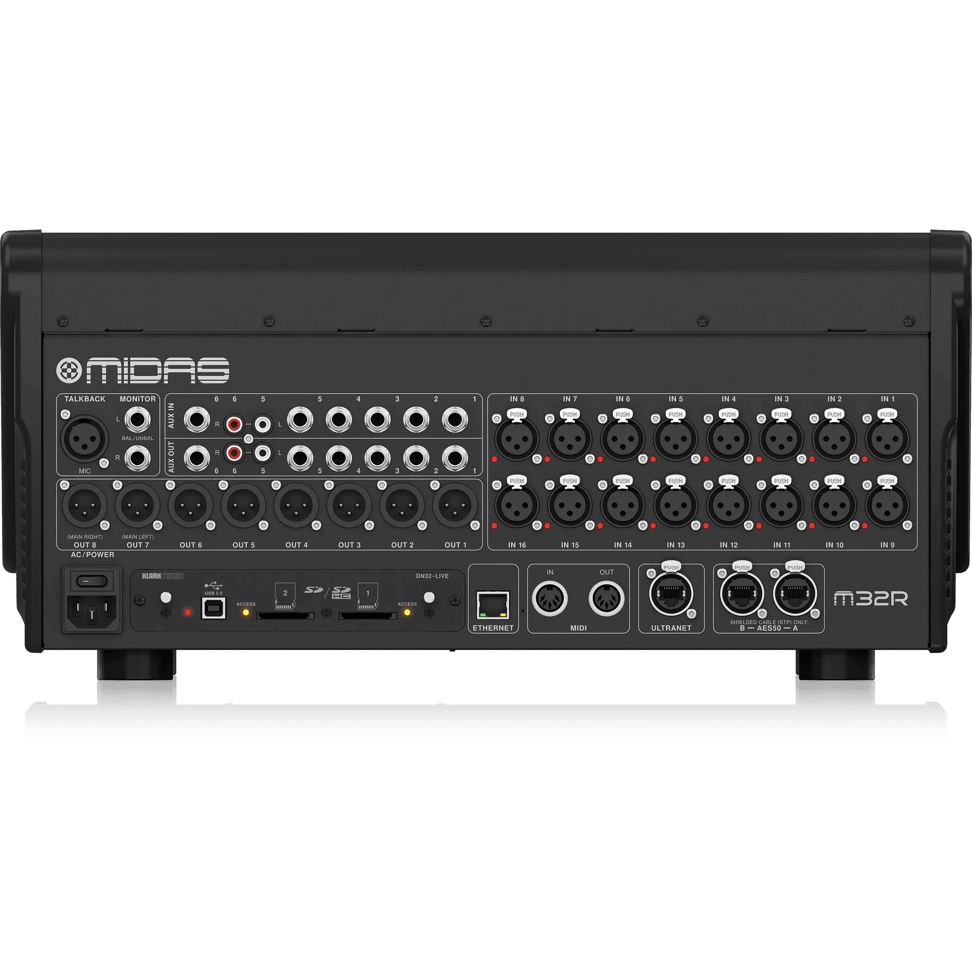Midas M32R LIVE Digital Console for Live & Studio with 40 Input Channels, 16 Midas PRO Microphone Preamplifiers & 25 Mix Buses - MusicMajlis