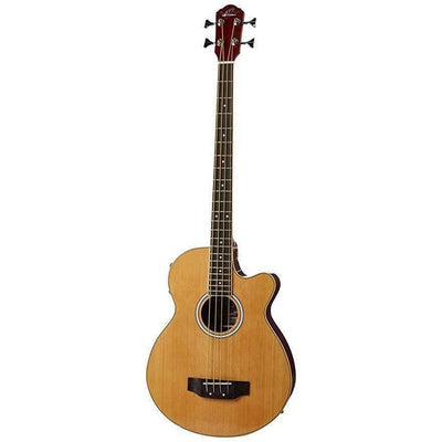 Oscar Schmidt OB100N Semi-Acoustic Bass - Natural - MusicMajlis