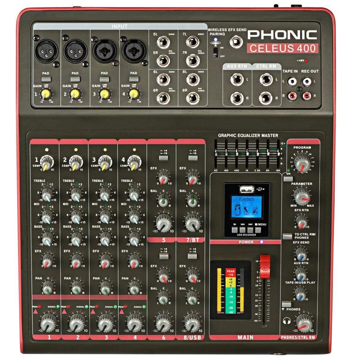 Phonic Celeus 400 Analog Mixer - MusicMajlis
