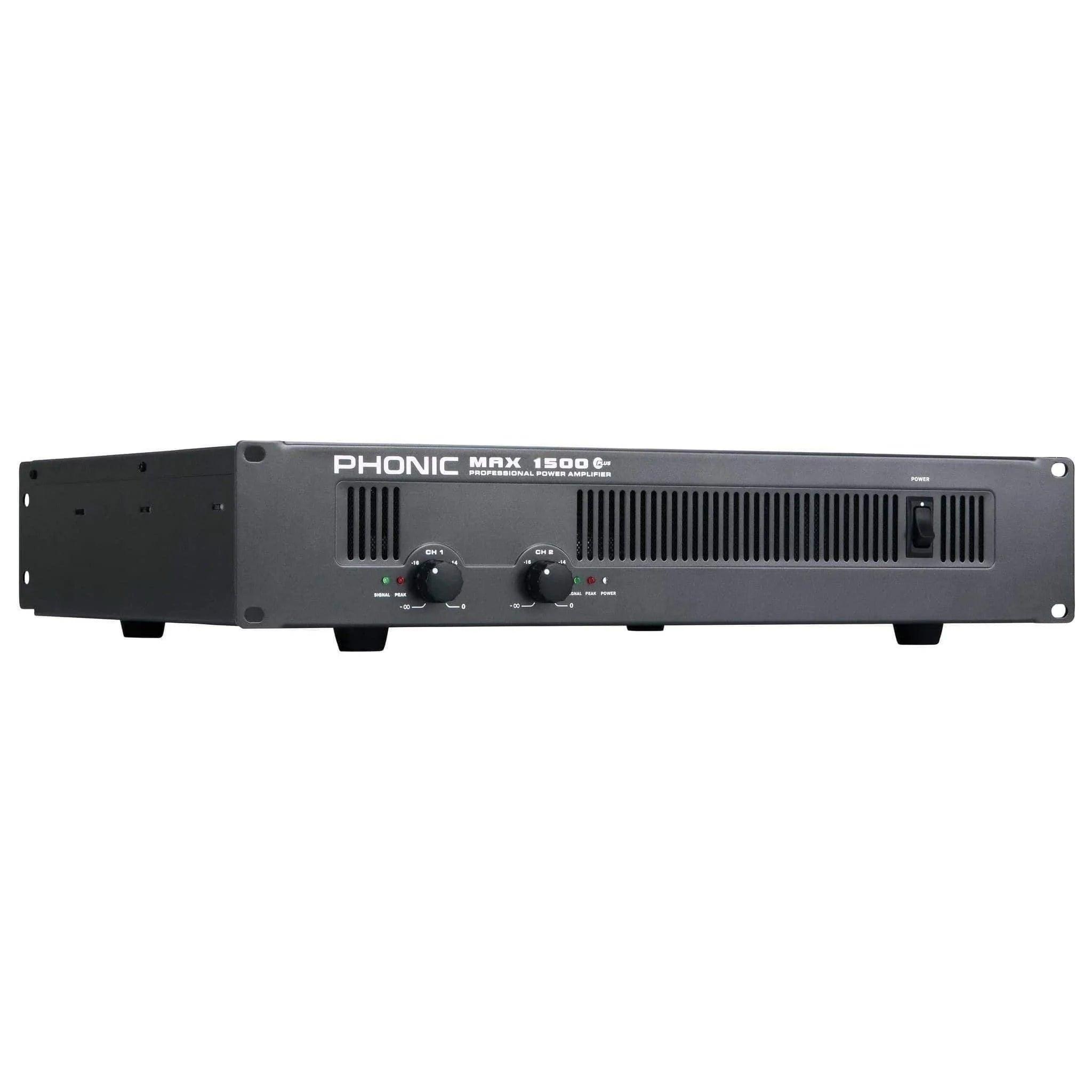 Phonic MAX 1500 Plus 900W Power Amplifier - MusicMajlis