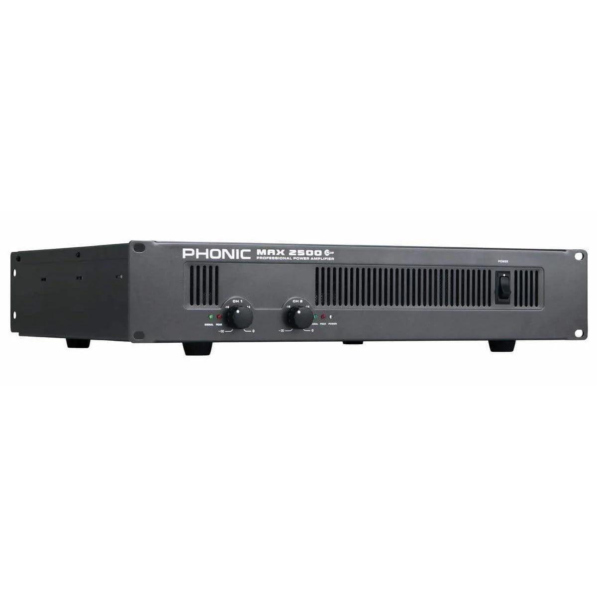 Phonic MAX 2500 PLUS 1500W Power Amplifier - MusicMajlis