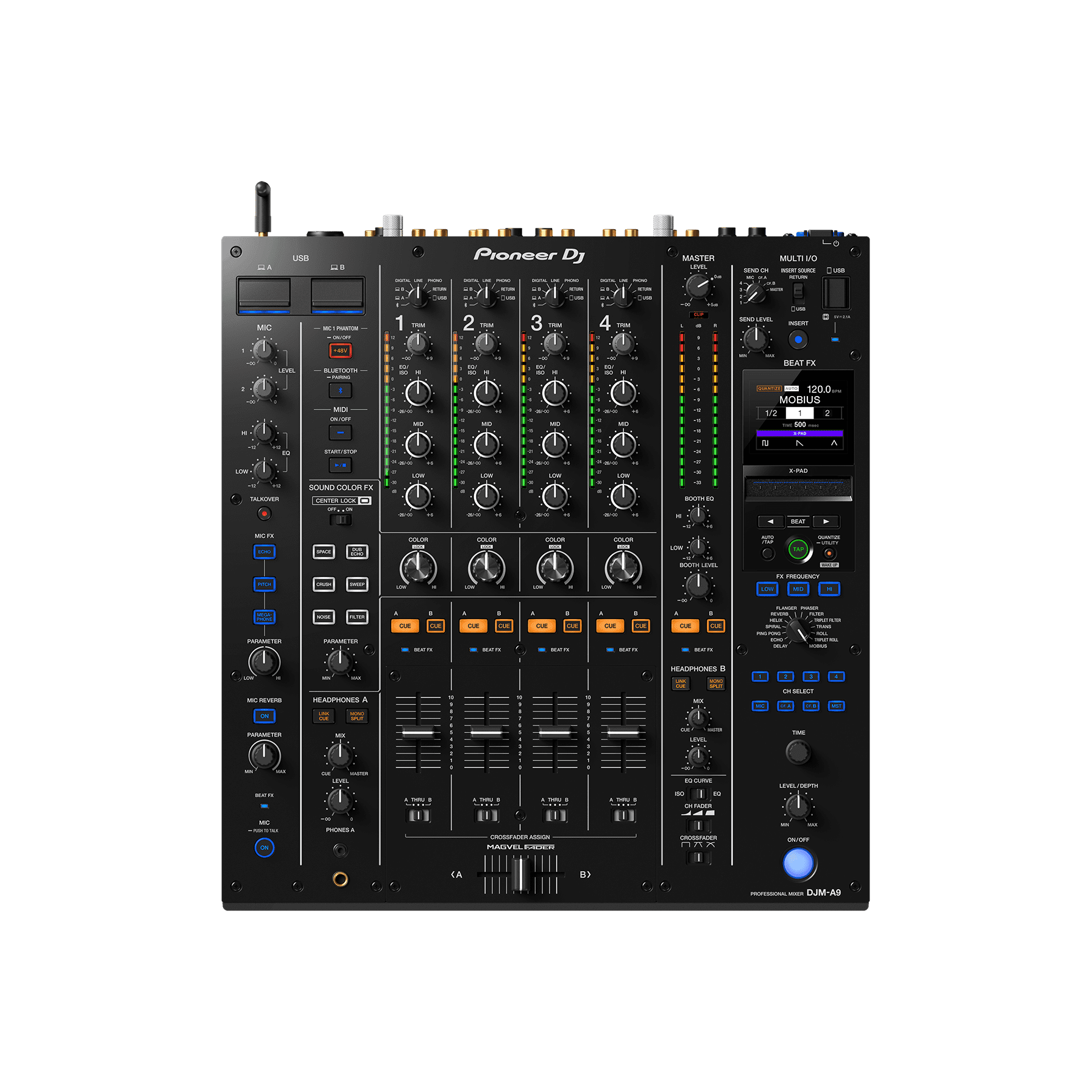 Pioneer DJ DJM-A9 4-Channel DJ Mixer - MusicMajlis