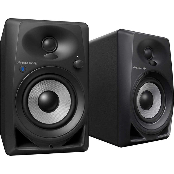 Pioneer DJ DM-40-BT Active 4" Desktop Monitors w/ Bluetooth - (Black/White) - MusicMajlis