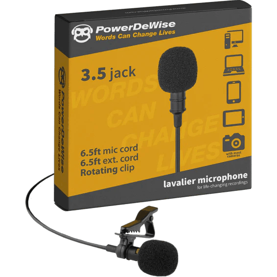 Buy PowerDeWise 1A Professional Grade Lavalier Lapel Microphone