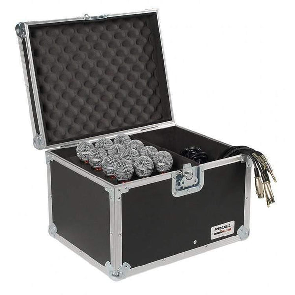 Proel SA32BLKM case for 12 microphones - MusicMajlis