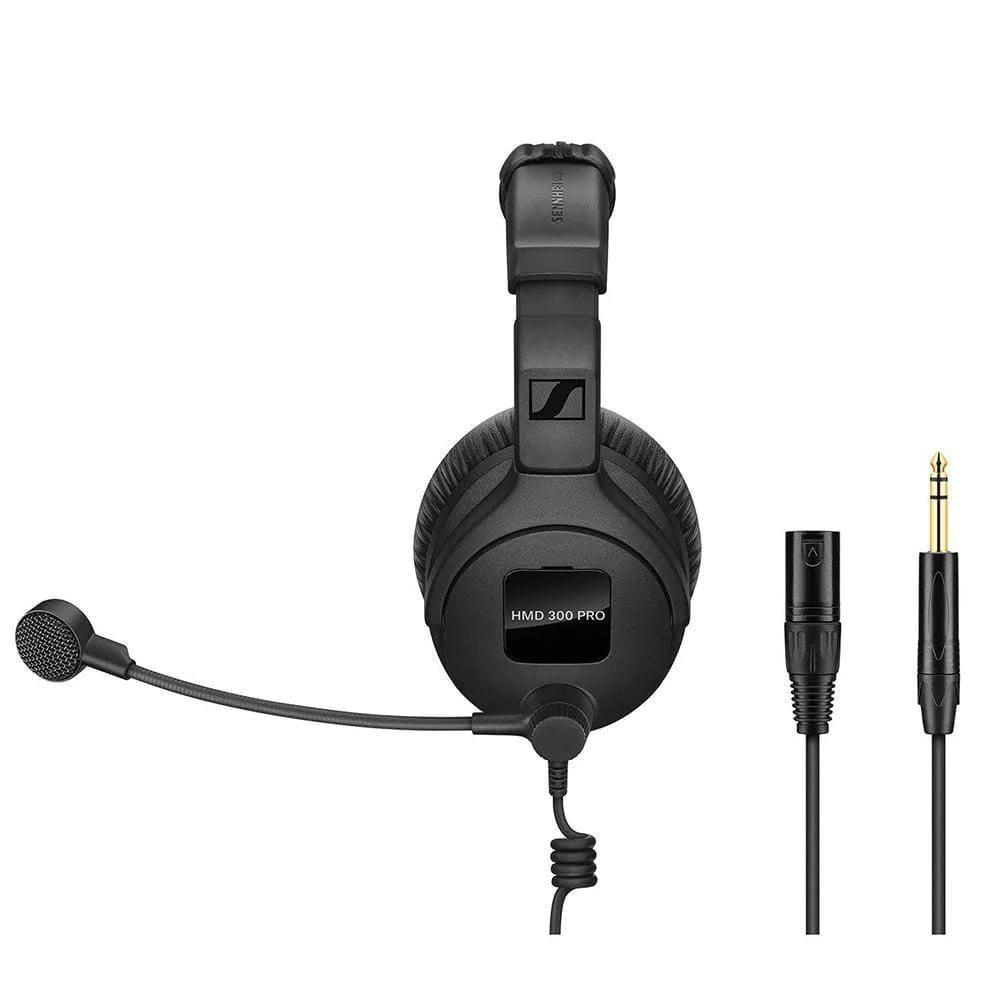 Sennheiser HMD 300-XQ-2 Broadcast Headset with 64 Ohm, Dynamic Microphone & Cable with XLR and 1/4" Jacks - MusicMajlis