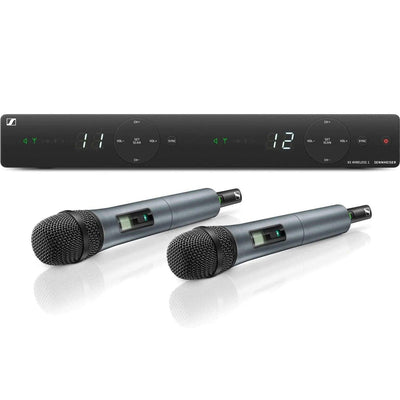 Sennheiser XSW 1-825 B Dual-Vocal Set with Two 825 Handheld Microphones - Freq Range: (614–638 MHz) - MusicMajlis