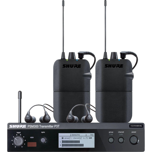 Shure PSM300 Twin-Pack Wireless In-Ear Monitor System Kit - MusicMajlis