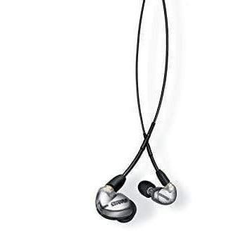 Shure SE425-V+BT1-EFS Silver Wireless Sound Isolating Earphones with RMCE-BT1 Bluetooth 4.1 + Universal 3.5mm Cable - MusicMajlis