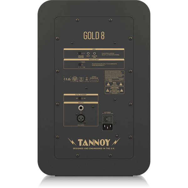 Tannoy Gold 8 300-Watt Bi-Amplified Near Field Studio Reference Monitor - MusicMajlis