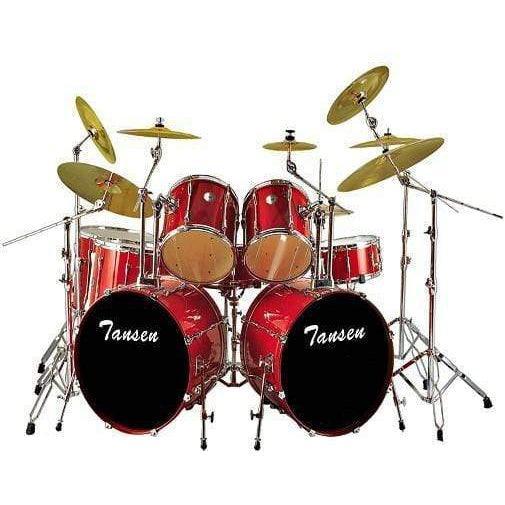 Tansen JBM-0004 7-Piece Birch shell Drum set -Red - MusicMajlis