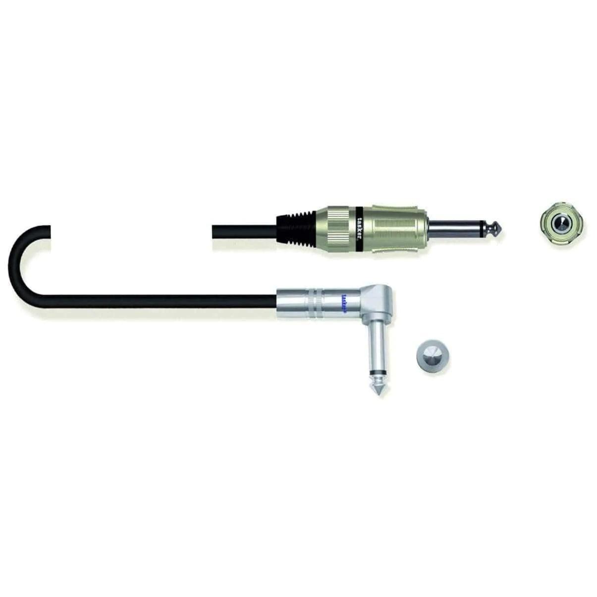 Tasker TK121M Cable 1 Jack Mono 1/4 to 1 Jack Mono 1/4 1Mtrs - MusicMajlis
