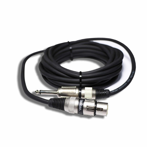 Tasker TK225 Cable 1 XLR Female 3 Pin to 1 Jack Mono 1/4 5Mtrs - MusicMajlis