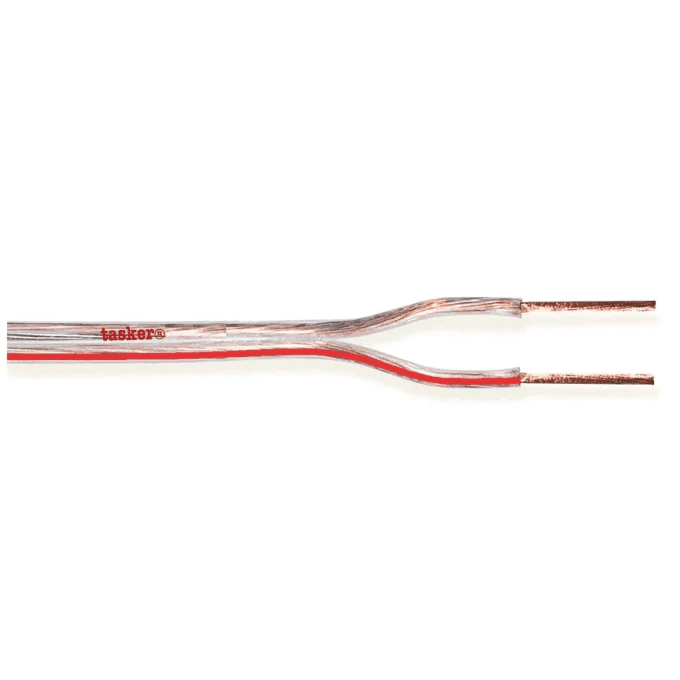 Tasker TSK64-20 Cable Speaker 2x1.5mm FFC Transparent 20Mtrs - MusicMajlis