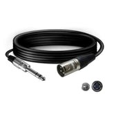 Tasker TSM225 Cable 1 XLR Male 3 Pin to 1 Jack Stereo 1/4 5Mtrs - MusicMajlis