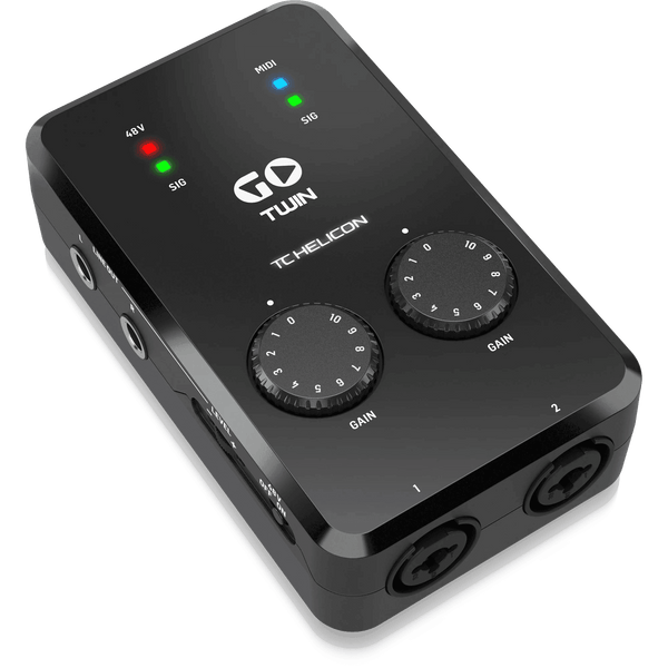 TC-Helicon GO TWIN 2-channel Audio/MIDI Interface for Mobile Devices - MusicMajlis