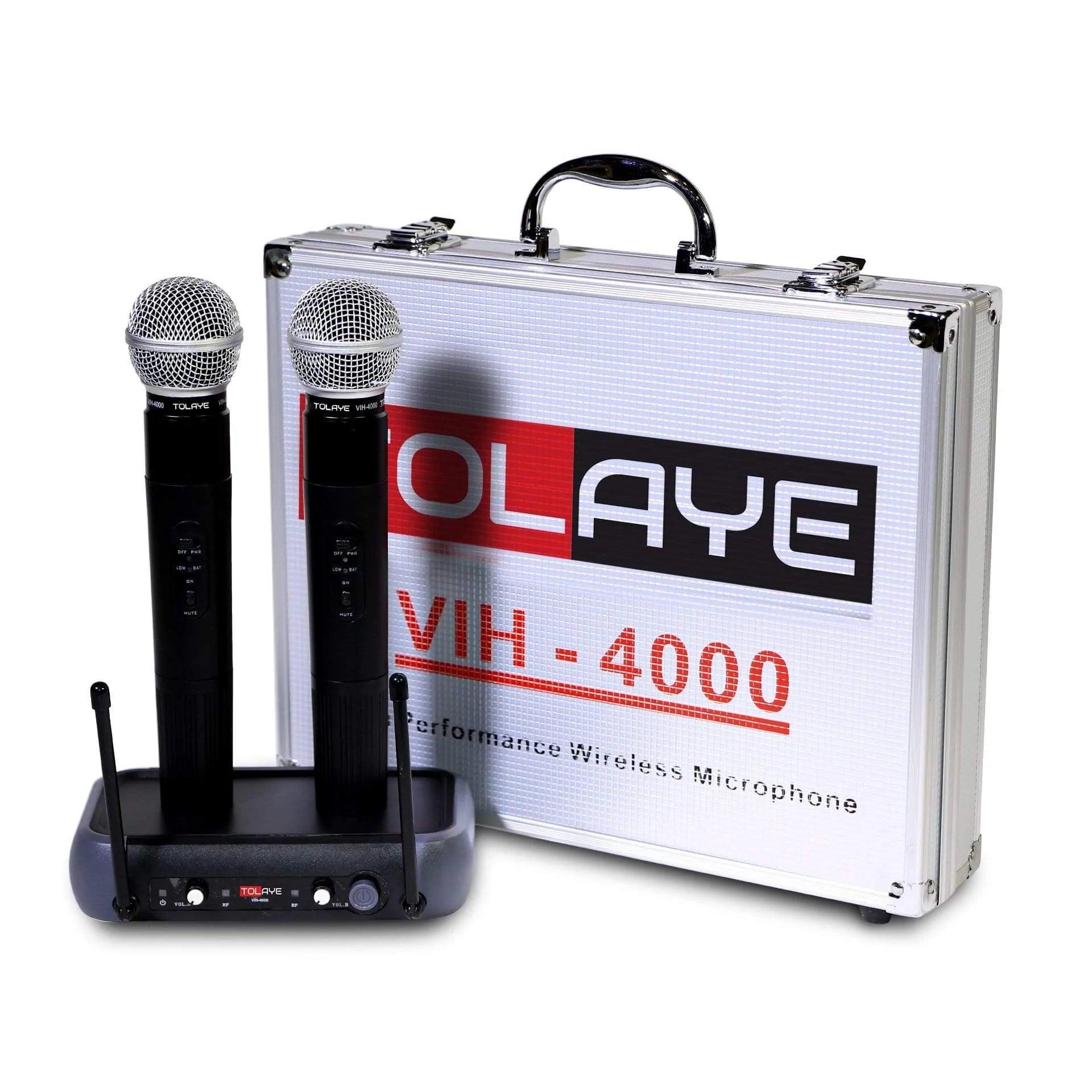 Buy Tolaye VIH4000 Dual Handheld Wireless Mic VHF in UAE at Best