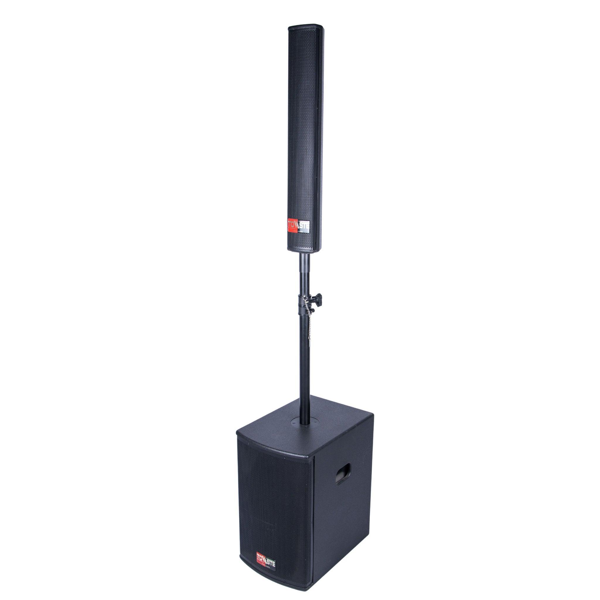 Tovaste LC304T+LC110SA Active PA Speaker Column with Subwoofer - MusicMajlis
