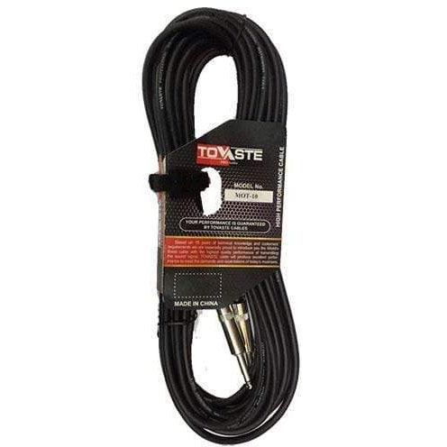 Tovaste MOT10 1/4" TS to 1/4" TS Cable - 10 Meters - MusicMajlis