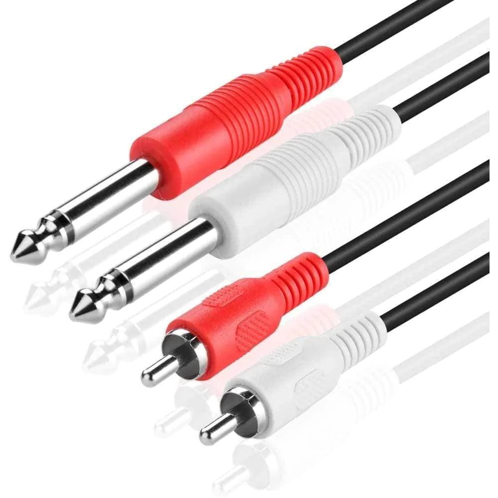 Tovaste NTR3M 3m cable 2 RCA to 2 Mono Jack - MusicMajlis