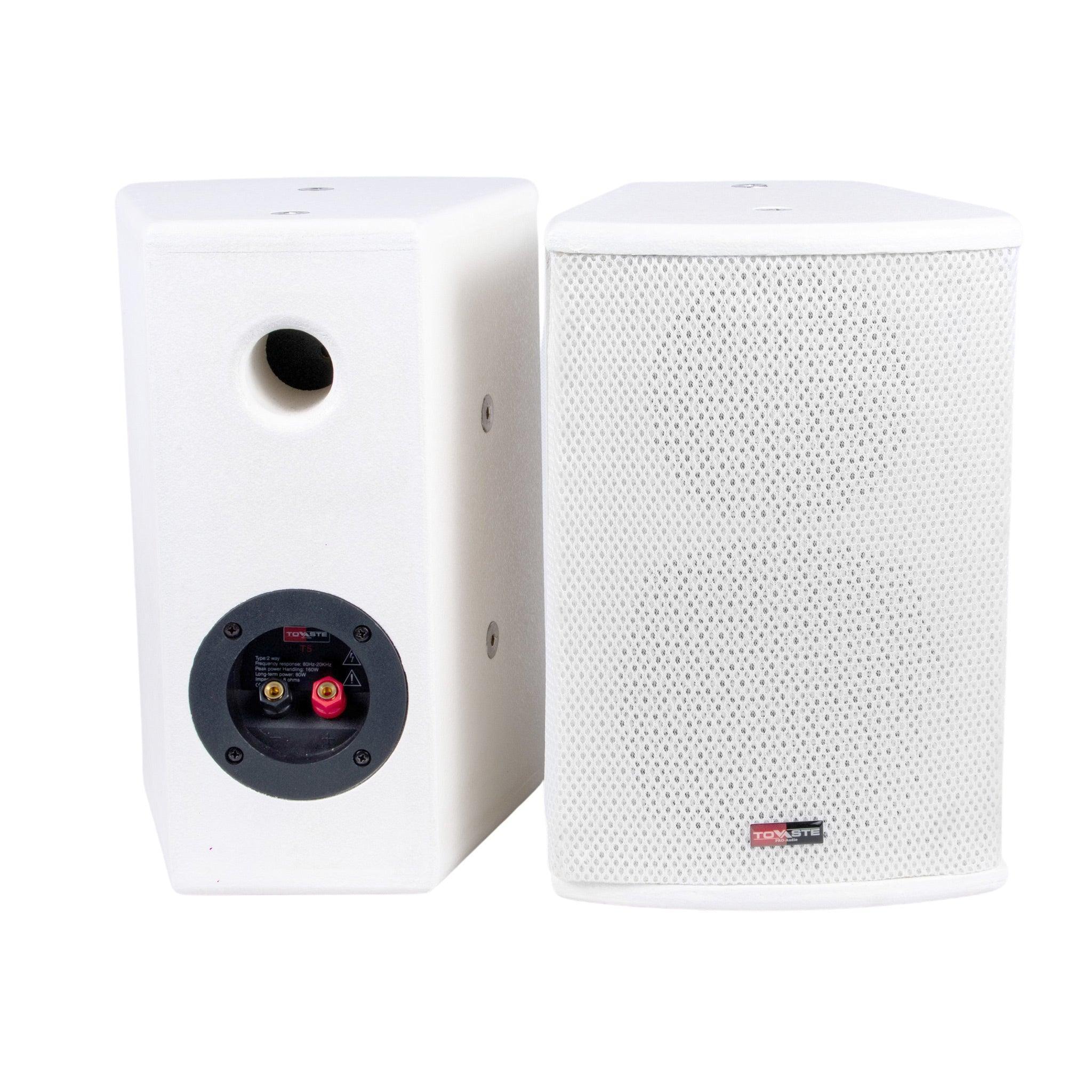 Tovaste T5PAIR Wall Mount Passive Speaker with Brackets - MusicMajlis