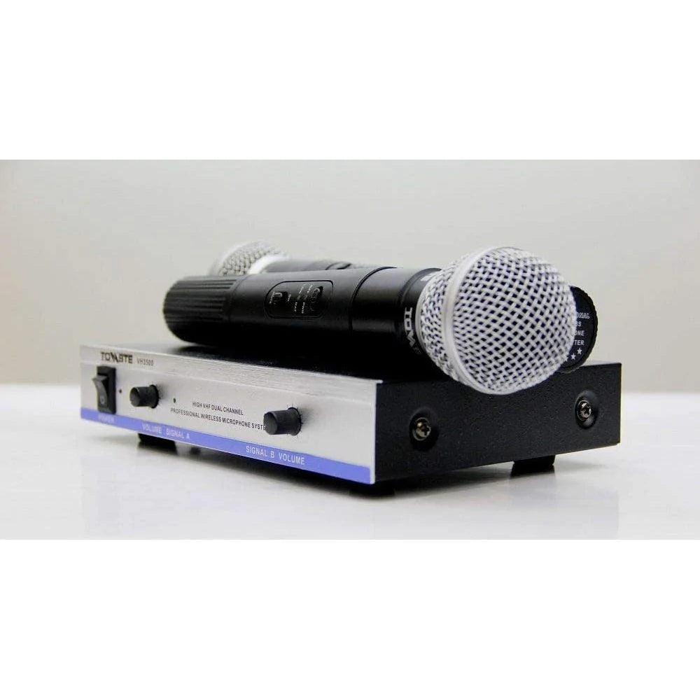 Tovaste VH3500 Dual Handheld Wireless VHF Microphone - MusicMajlis
