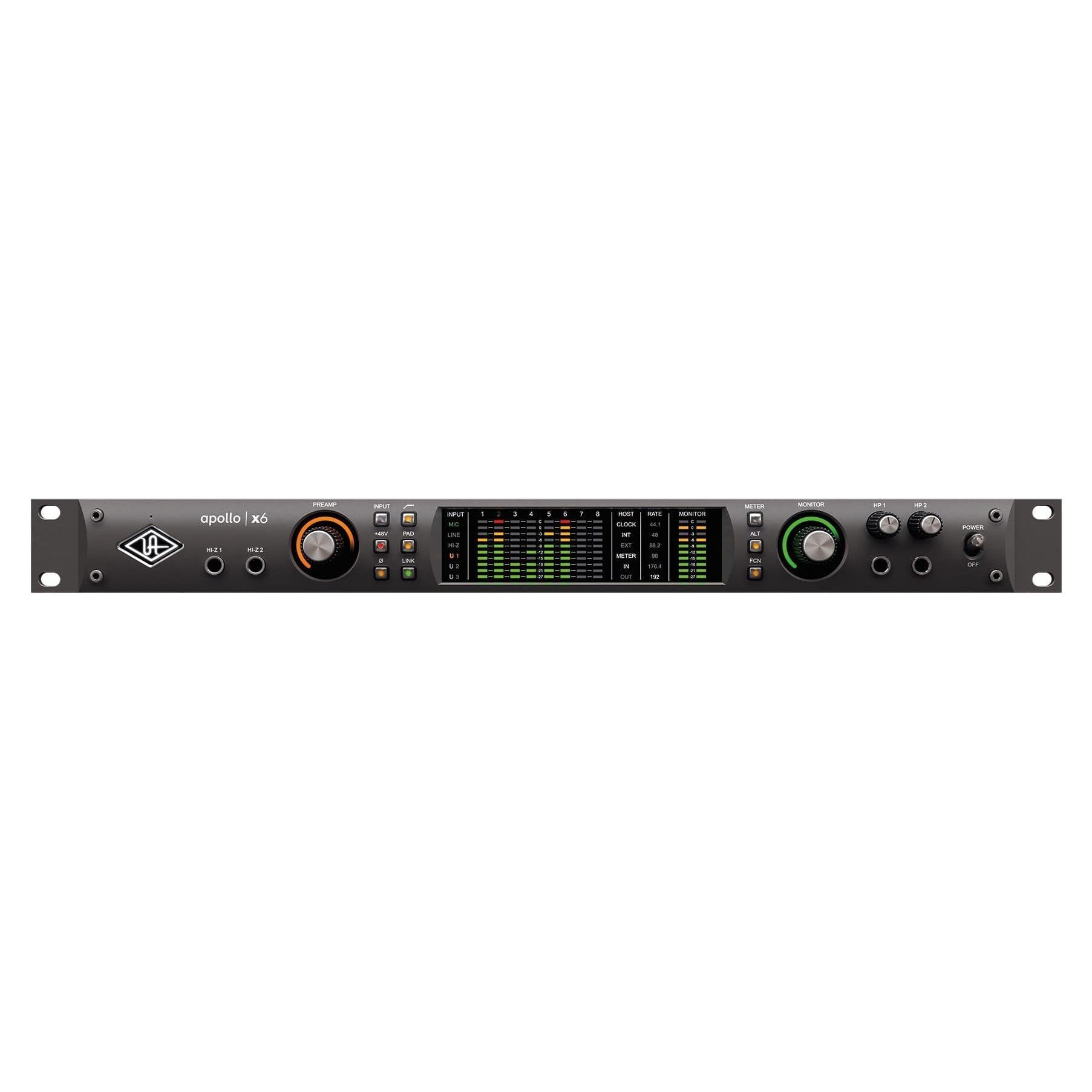 Buy Universal Audio Apollo x6 Thunderbolt 3 Audio Interface (Rack/Mac