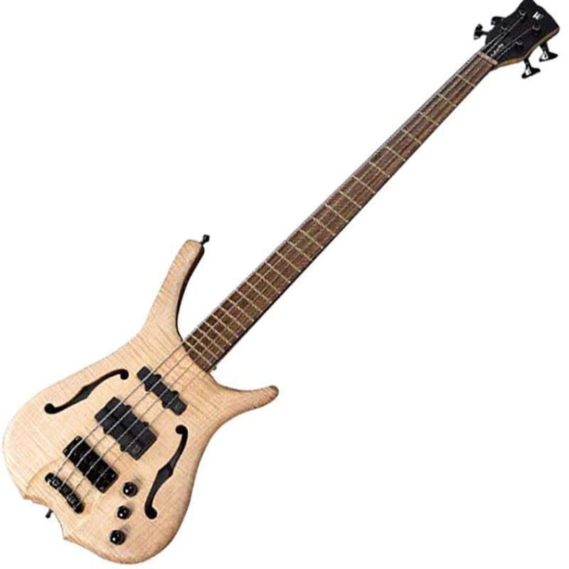 Warwick Masterbuilt Infinity, Flamed Maple, 4-String - Natural Oil Finish (Display Piece) - MusicMajlis