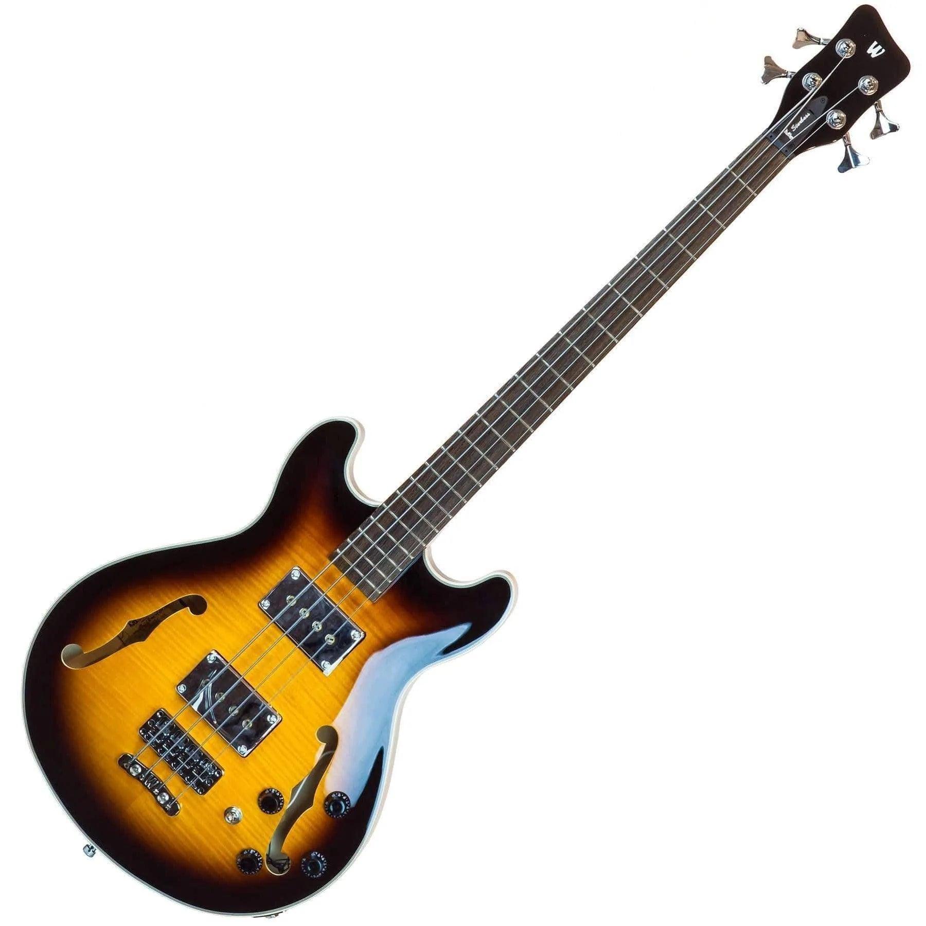 Warwick Teambuilt Pro Series Star Bass, 4-String - Vintage Sunburst Transparent High Polish (Display Piece) - MusicMajlis