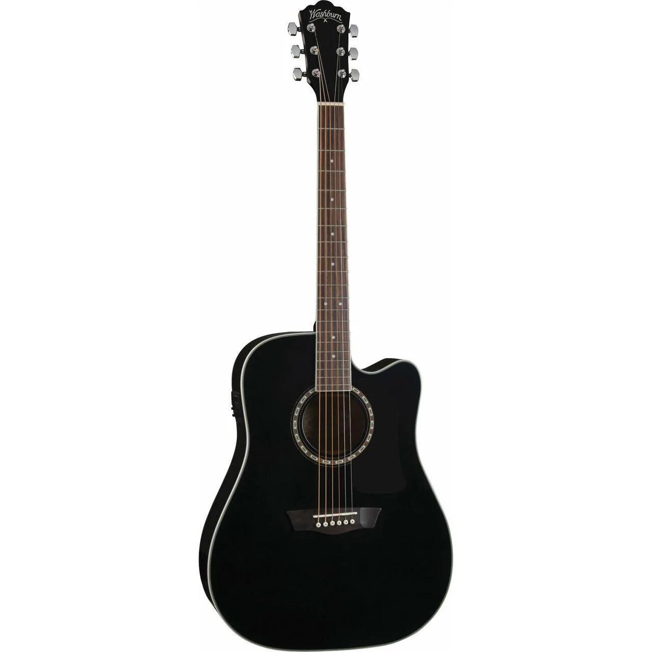 Washburn AD5CEPACK Semi Acoustic Guitar 41' Dreadnought with Bag, Picks, Strap - MusicMajlis